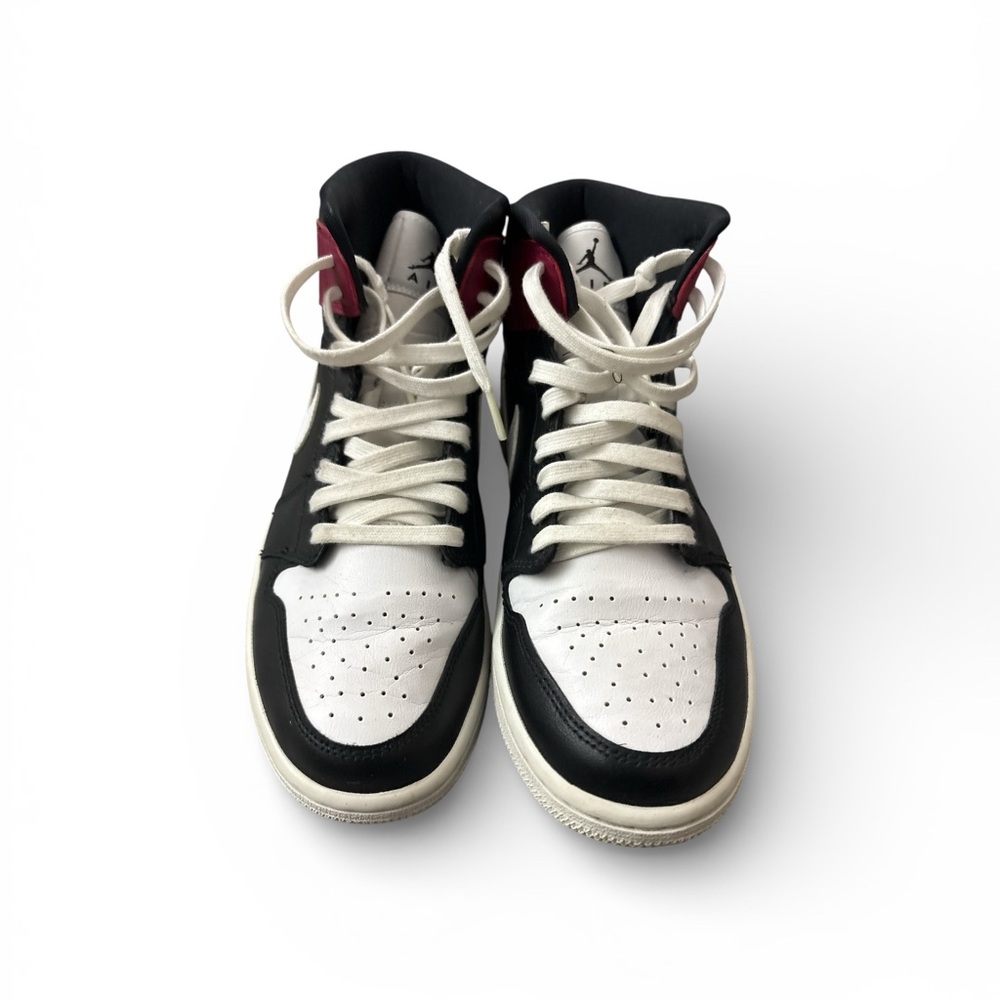 Woman’s size 10 Jordan black red worn couple times